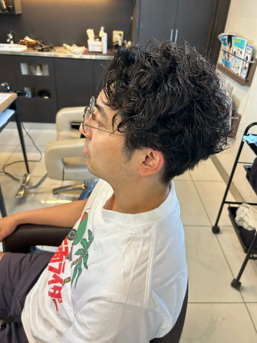 パーマ メンズ メンズパーマ 小嶺 麗華のヘアスタイル