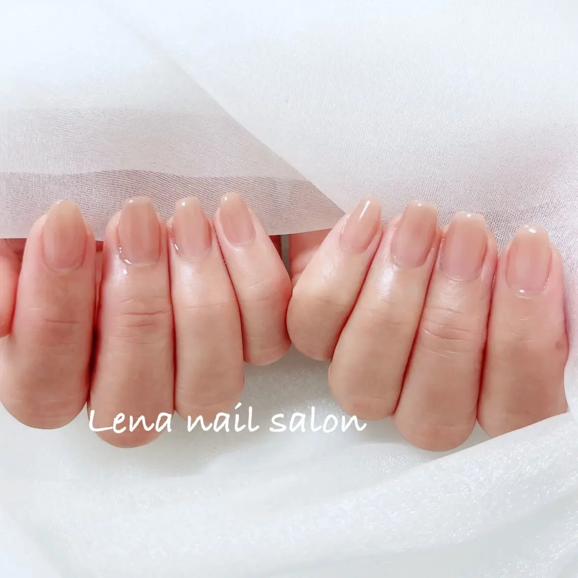 ネイル ハンドネイル 自爪育成ネイルケア Lena  nailのネイルデザイン