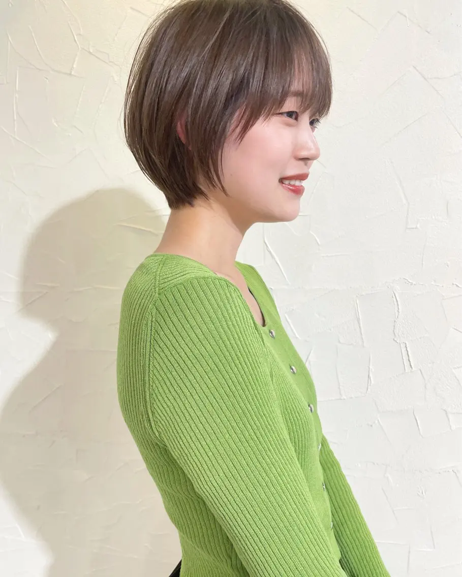 ショート ショートヘア カット ヘアカラー トリートメント 山谷 裕紀のヘアスタイル