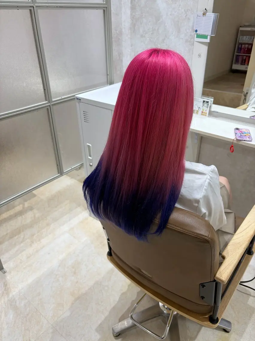 セミロング カラー ヘアカラー トリートメント ヘアセット 💙まこと💙艶 カラー(Rico)のヘアスタイル