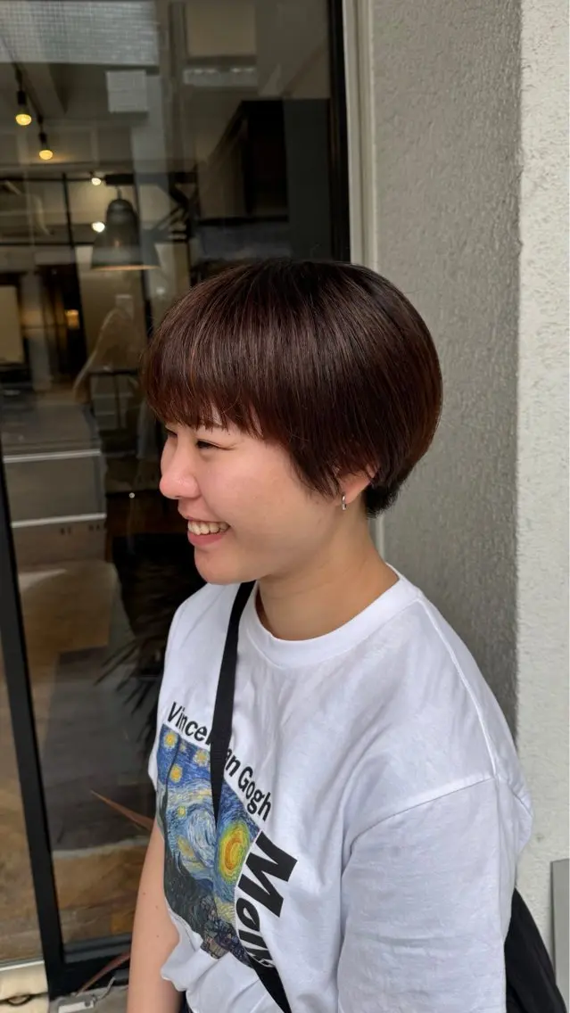 ショート ハンサムショート ショートヘア ヒグチ マユのヘアスタイル