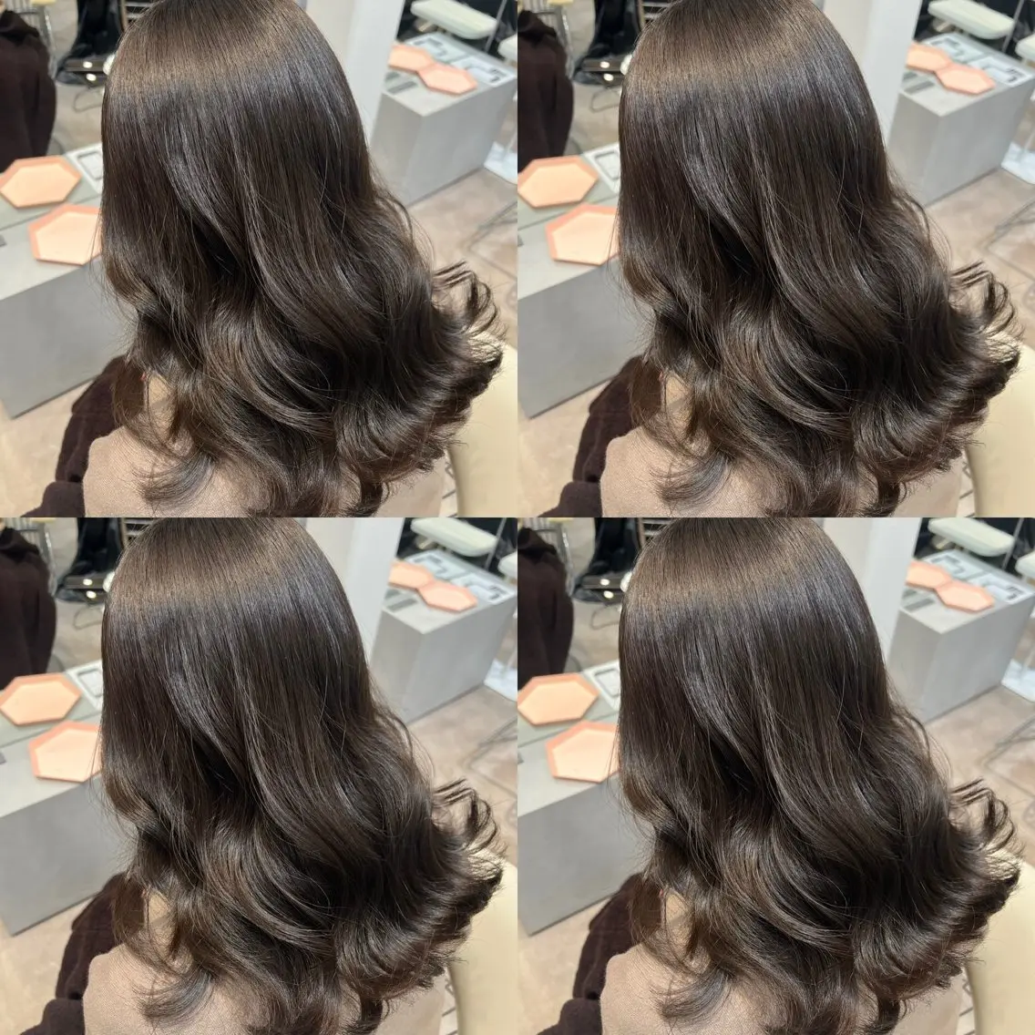 ミディアム カラー グレージュ ヘアカラー トリートメント 💎透明感カラー特化 💎TAISEIのヘアスタイル