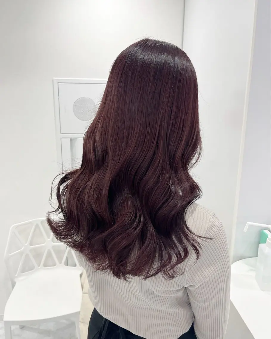ロング カラー ヘアアレンジ 暖色・髪質改善🍒 吉武杏莉のヘアスタイル