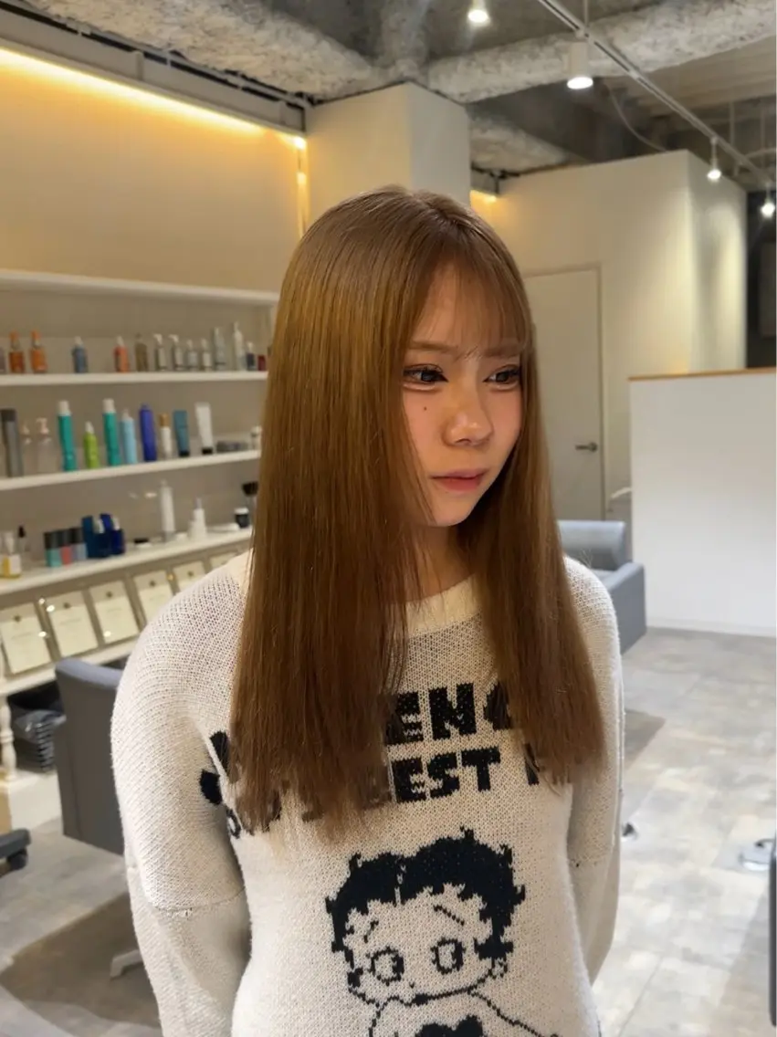 ロング カラー ヘアカラー ブリーチ/パーマ nanoのヘアスタイル