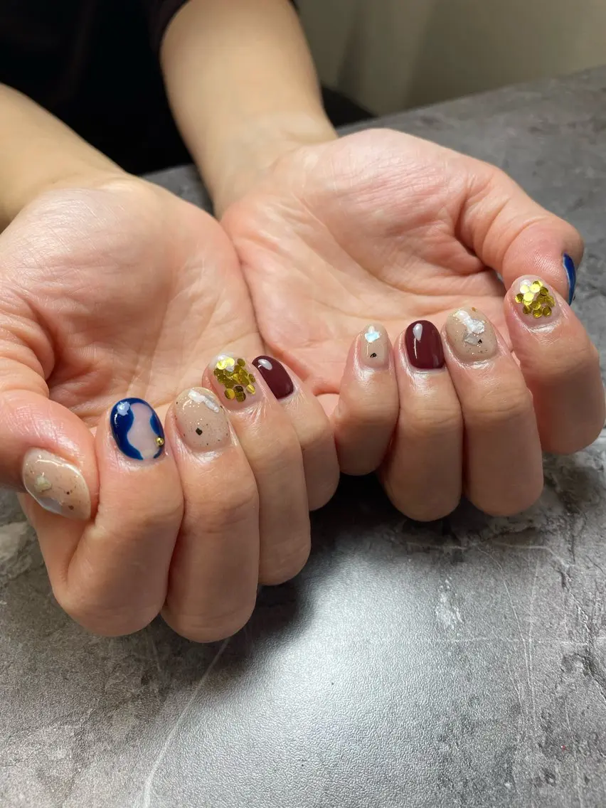 ネイル ハンドネイル nail salon 3🌞越谷のネイルデザイン