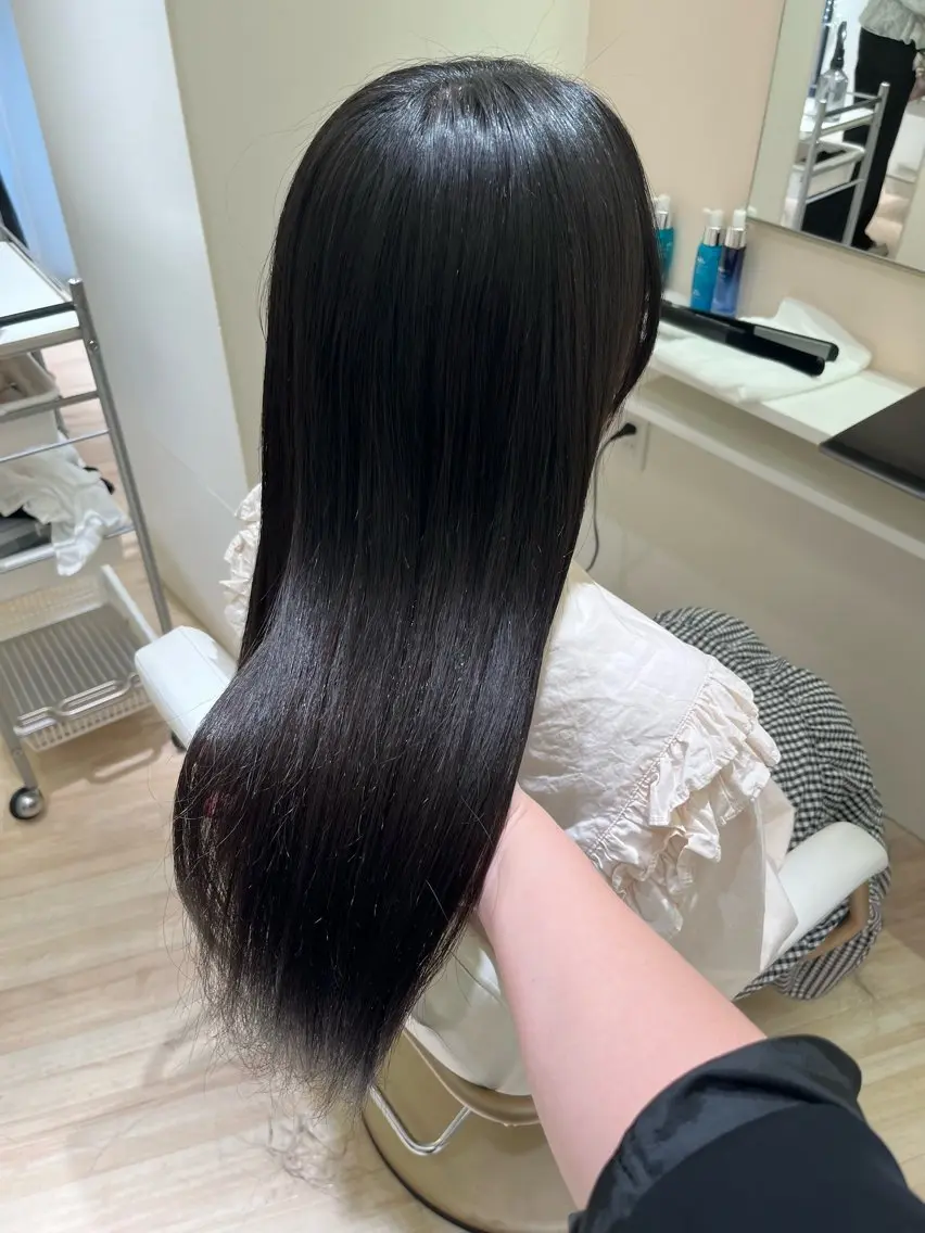 ロング カット 縮毛矯正 ParveMix / 山本 玲南🫧🪽のヘアスタイル