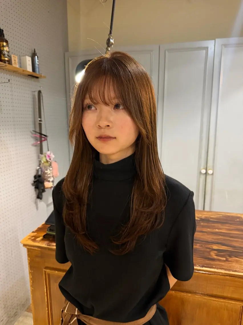 ミディアム カラー カット ヘアカラー 🤩噂のMr.髪ポジ ティブ®️yu🤩のヘアスタイル