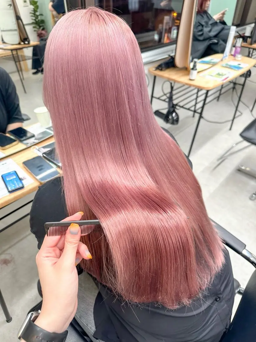 ブリーチリタッチ＋カラー＋4stepトリートメント✨️の写真
