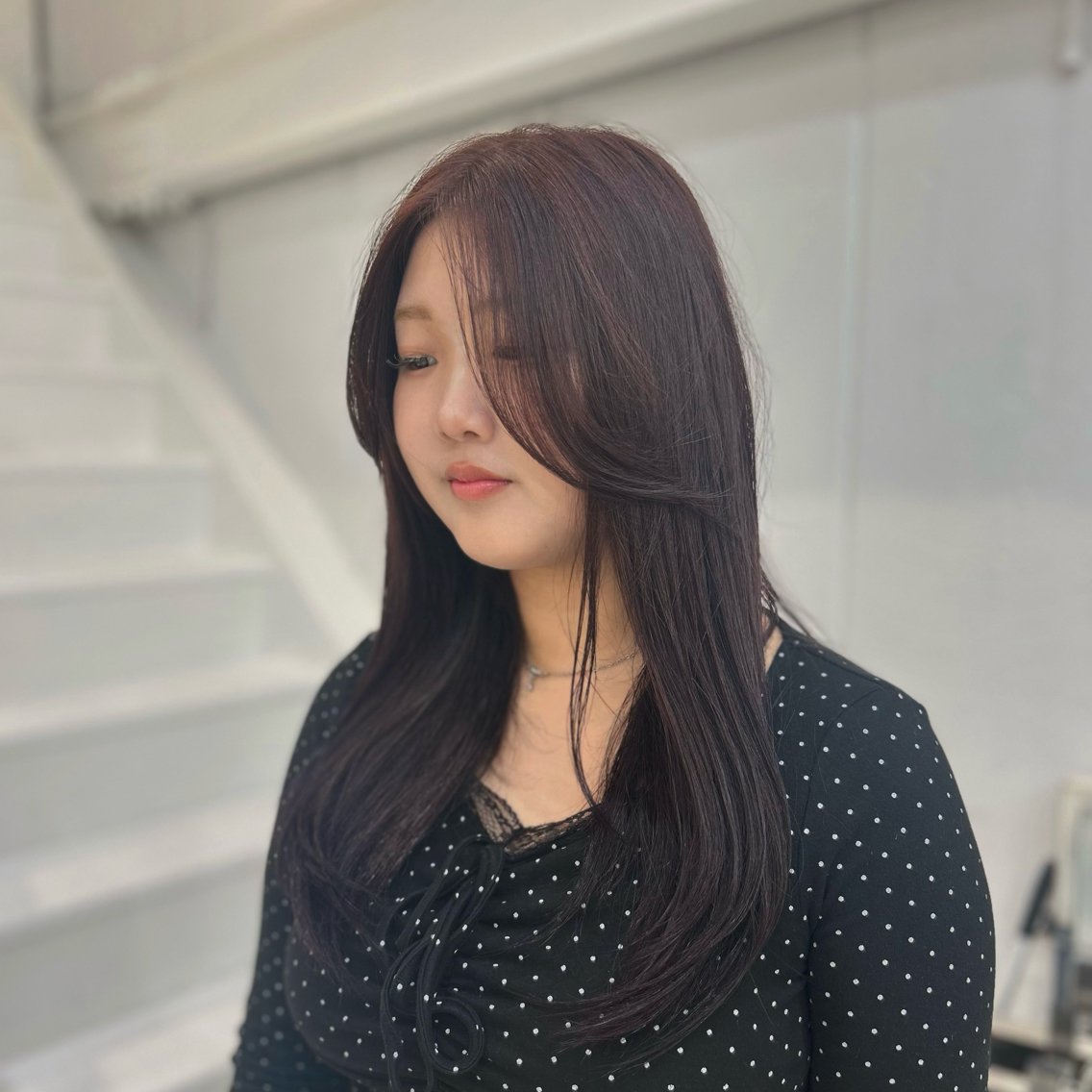 セミロング カラー enif るいのヘアスタイル