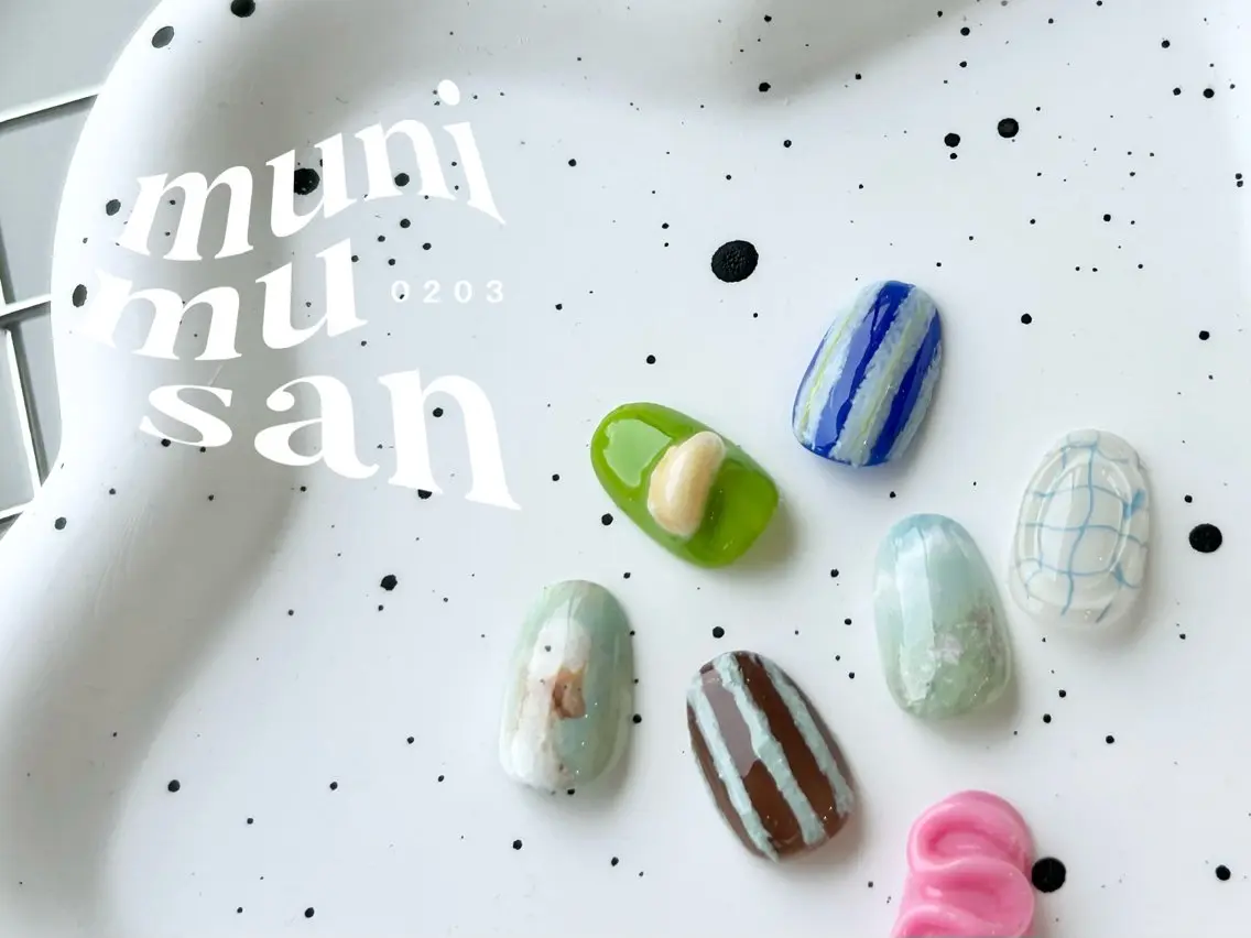 ネイル 💙0203 munimusanのネイルデザイン