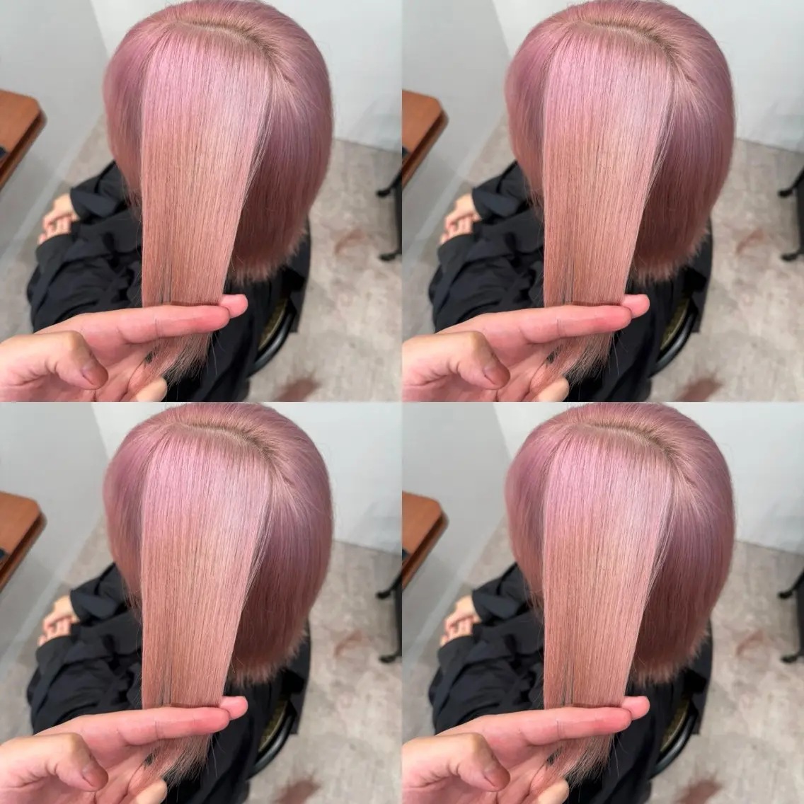 ショート カラー ブリーチ ダブルカラー イヤリングカラー イルミナカラー ブリーチなしカラー ヘアカラー トリートメント moc立川 ケアブリーチのヘアスタイル