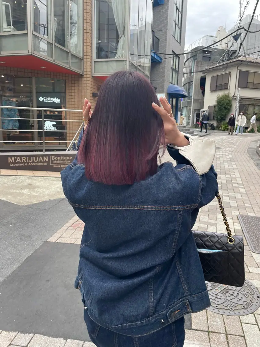 カラー ボルドーカラー ヘアカラー トリートメント 🌈半谷 千尋⛅️✨のヘアスタイル