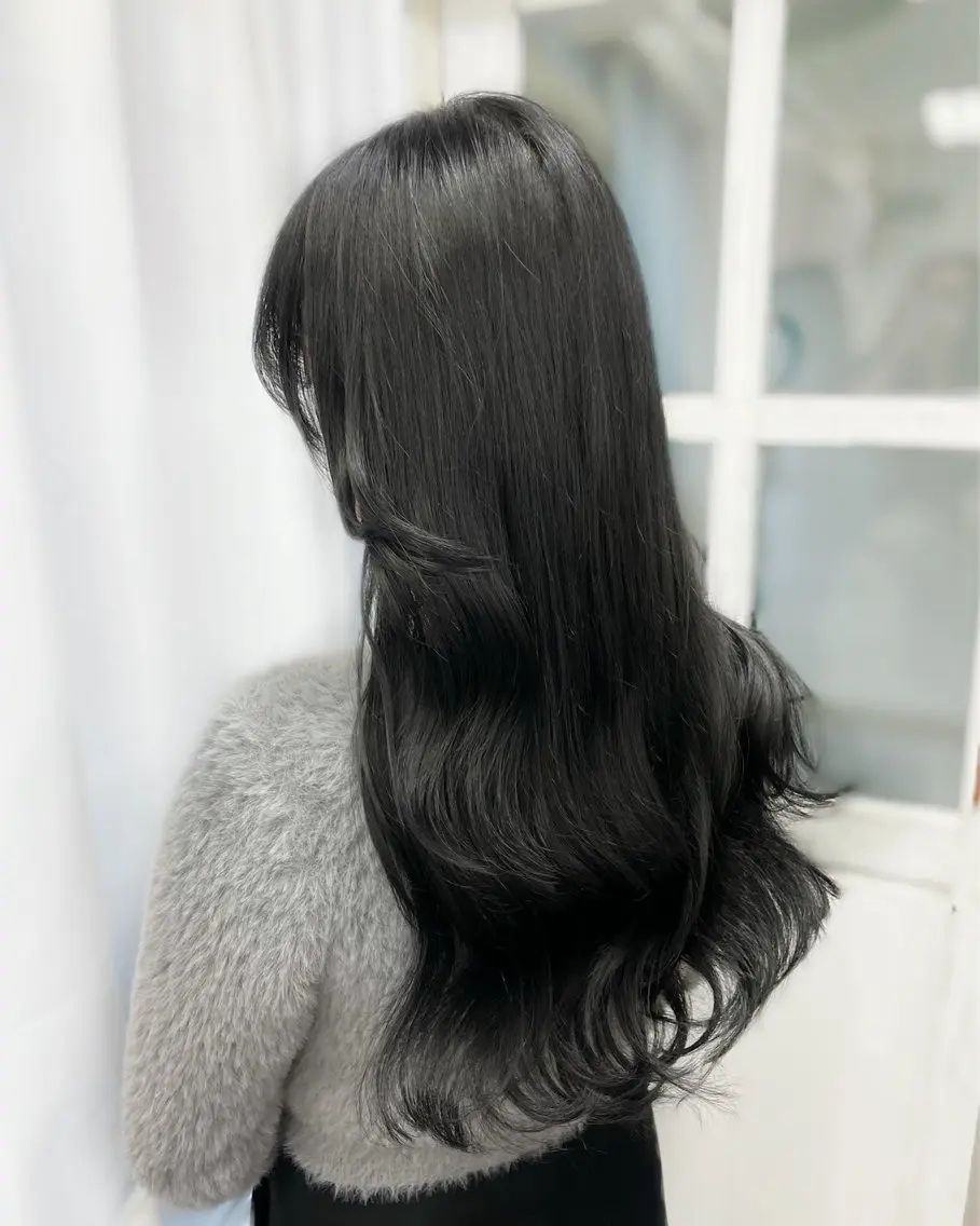 ロング カラー カット ヘアカラー エクステ ヘアセット 韓国ヘア🤍髪質改善 🇰🇷AKANEのヘアスタイル