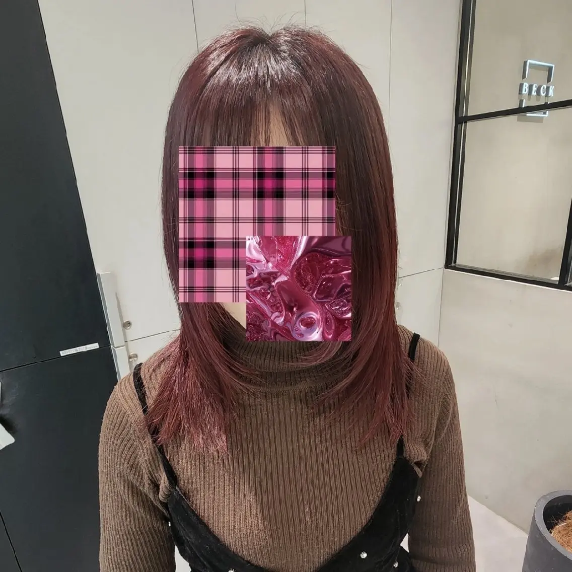 ミディアム カラー ヘアカラー 神戸/𝔅𝔈ℭ𝔎 /𝔪𝔦𝔶𝔲のヘアスタイル