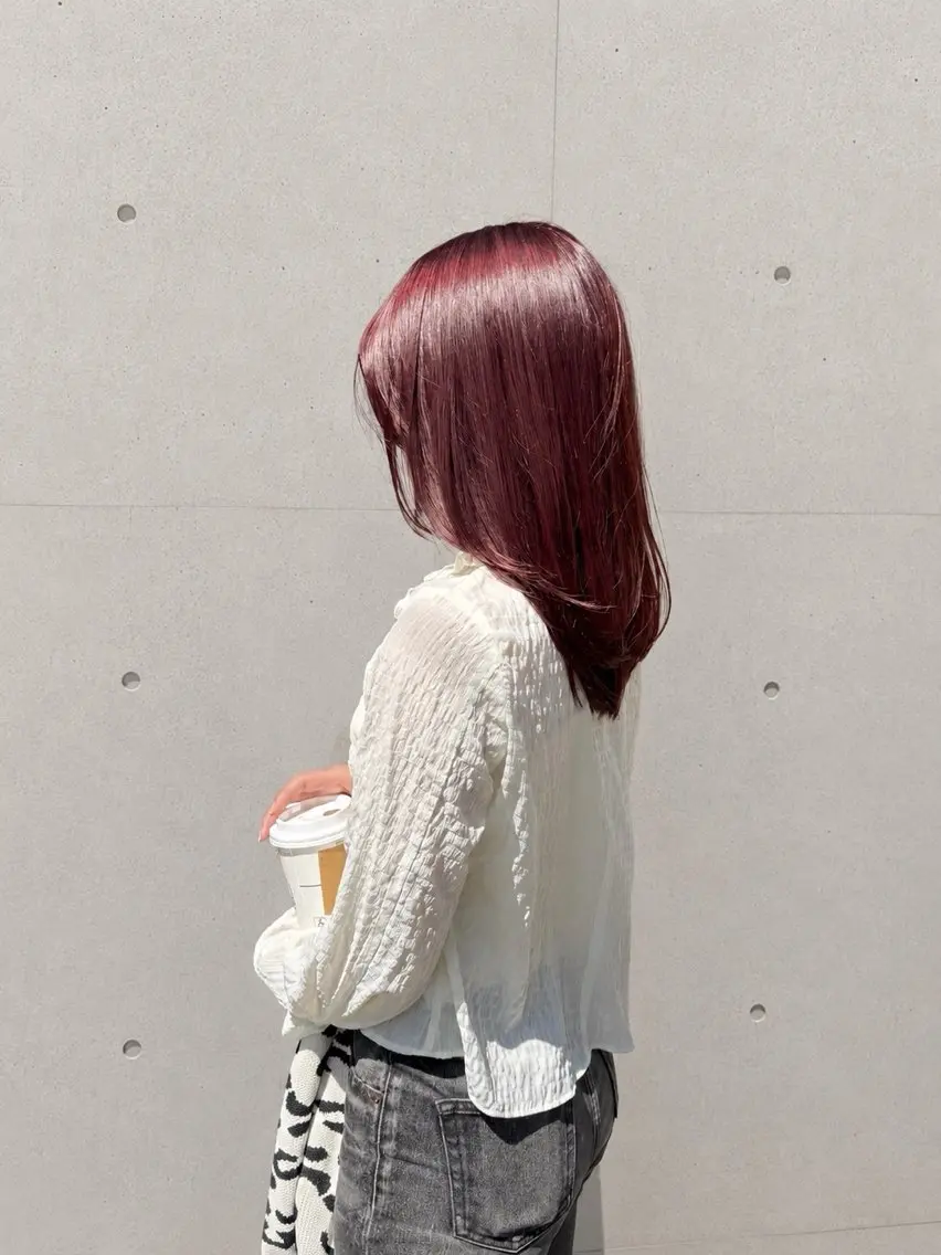 カット+✨透明感カラー✨+🍃4stepトリートメントAujua🍃｜理想の手触りへの写真