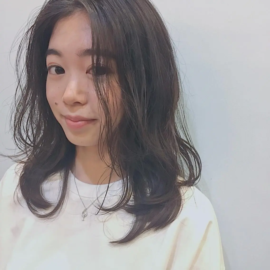 ミディアム カラー オレンジ 山中 直輝のヘアスタイル
