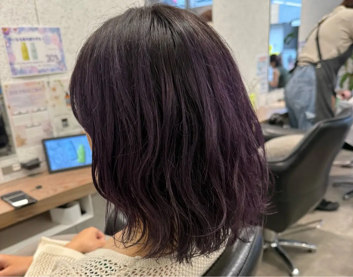 ミディアム ヘアカラー 質感再生カラー/ 髪質改善/karinのヘアスタイル