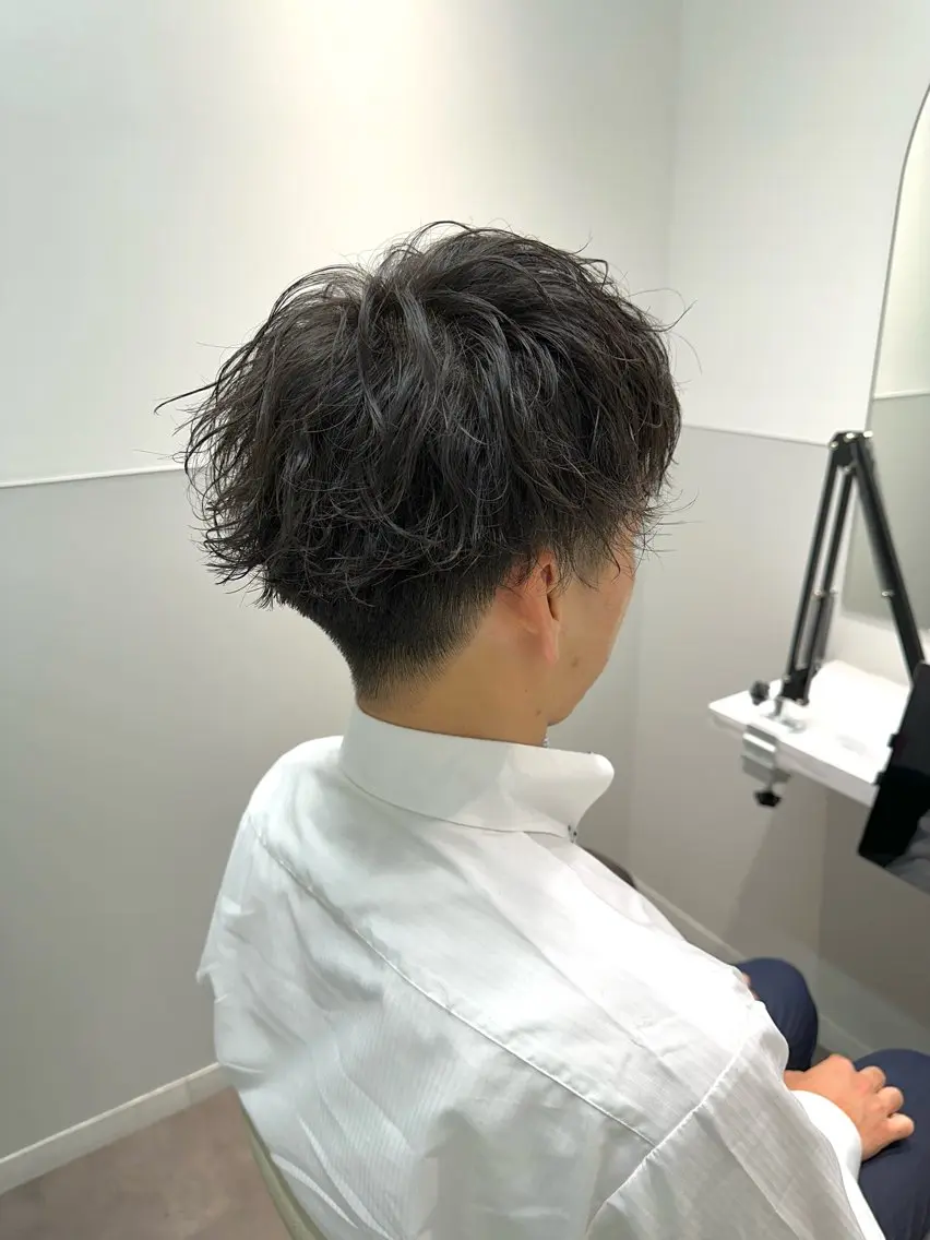 ショート パーマ メンズ メンズパーマ カット パーマ SALOWIN大宮 /KYOHEI✂️のヘアスタイル