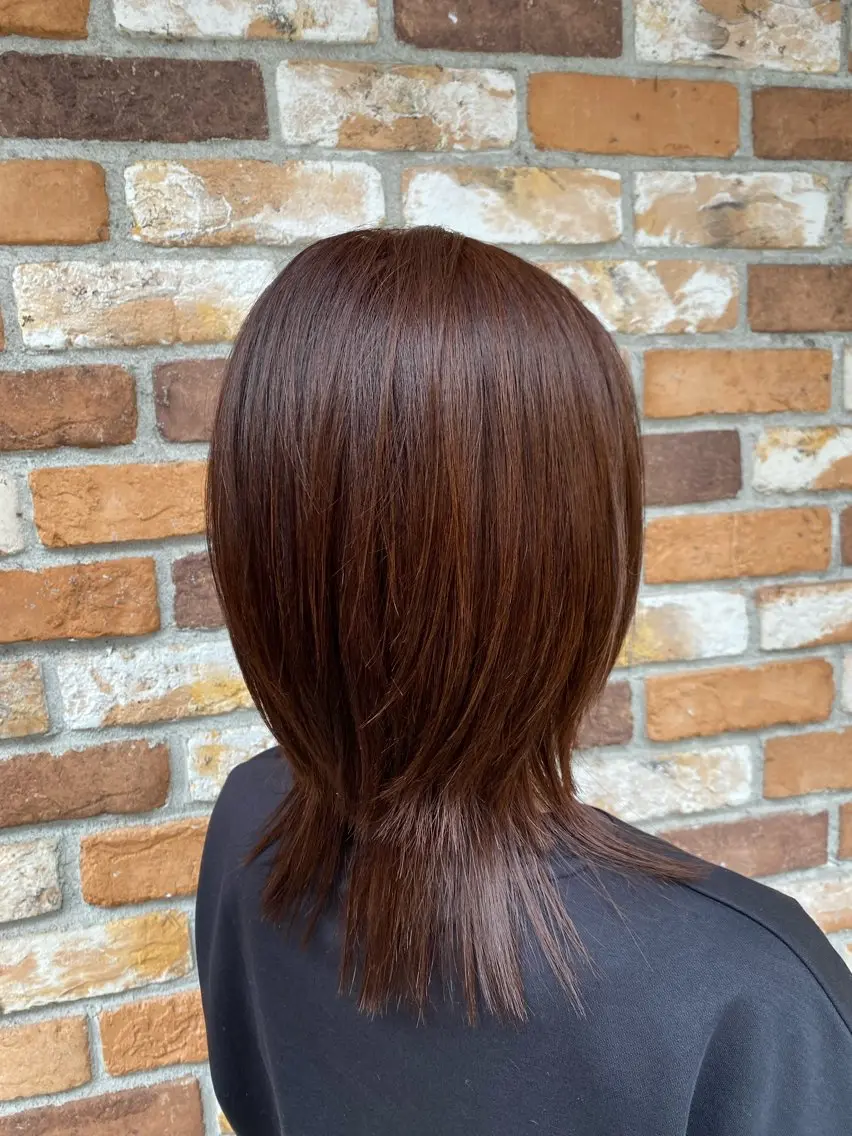 セミロング レイヤーカット 長谷川 礼子🌐🌿のヘアスタイル