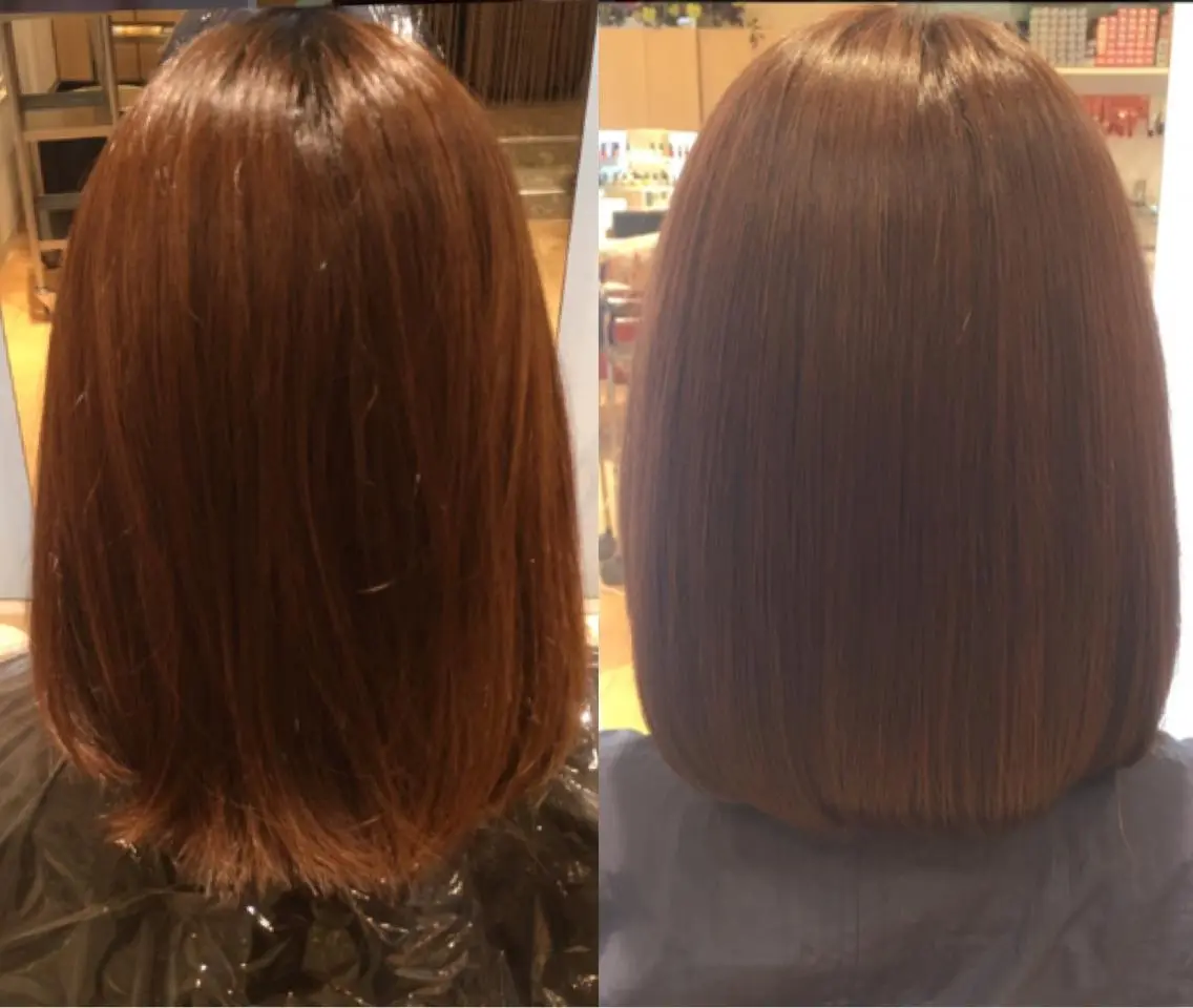 セミロング カラー ヘアカラー 10/4〜産休菊池 栄里奈のヘアスタイル