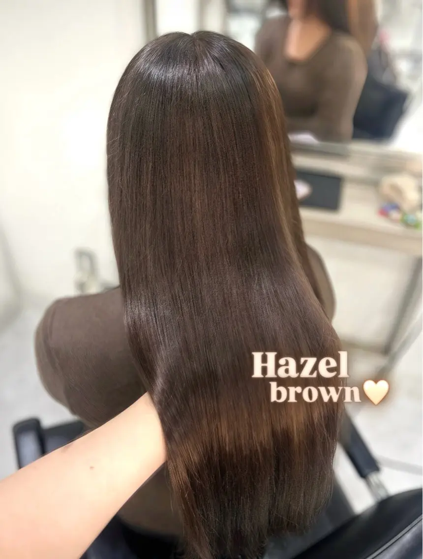 カラー ブリーチ ブラウンカラー ヘアカラー トリートメント yuuka 🖤韓国ヘア🖤のヘアスタイル