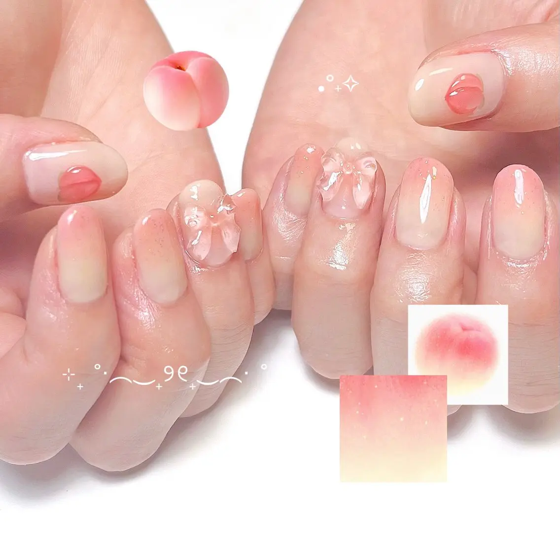ネイル ハンドネイル いちごパフェ ゆいのネイルデザイン