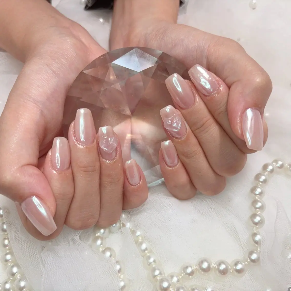 ネイル オーロラネイル ハンドネイル Nail Salon Ripeのネイルデザイン