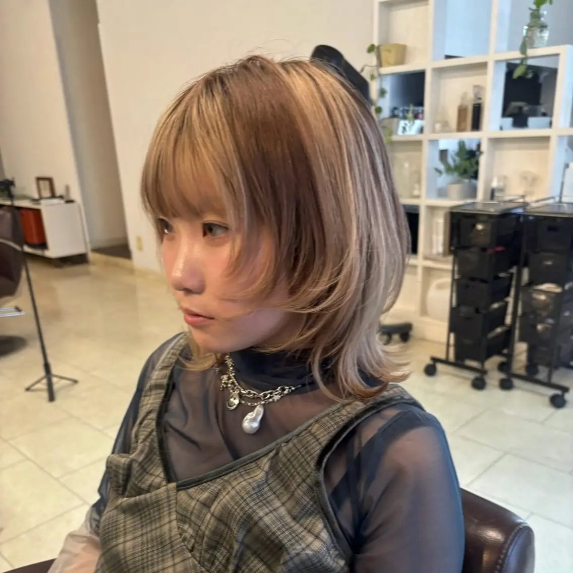 ショート カラー ヘアカラー はるな/透明感カラー /暖色カラーのヘアスタイル
