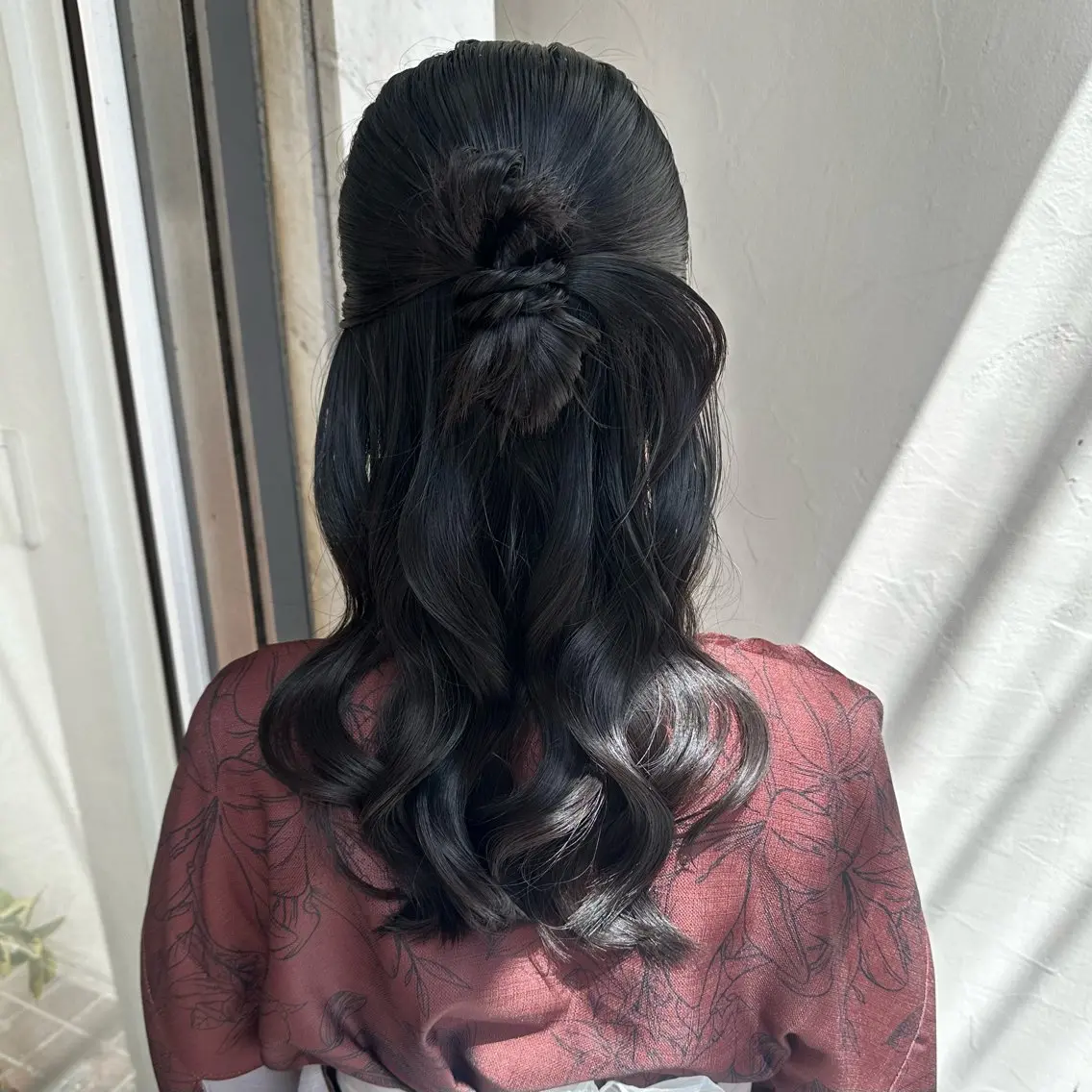 セミロング ヘアアレンジ ハーフアップ ヘアセット MITSUKI /Ditycaのヘアスタイル