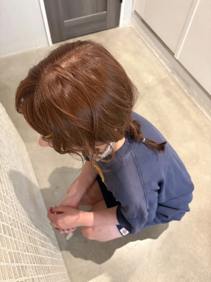 カラー 無料カットモデル募集 垢抜けカラーのヘアスタイル