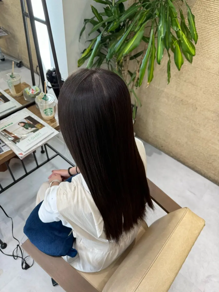 ロング ブリーチなしwカラー /艶カラー/oukaのヘアスタイル