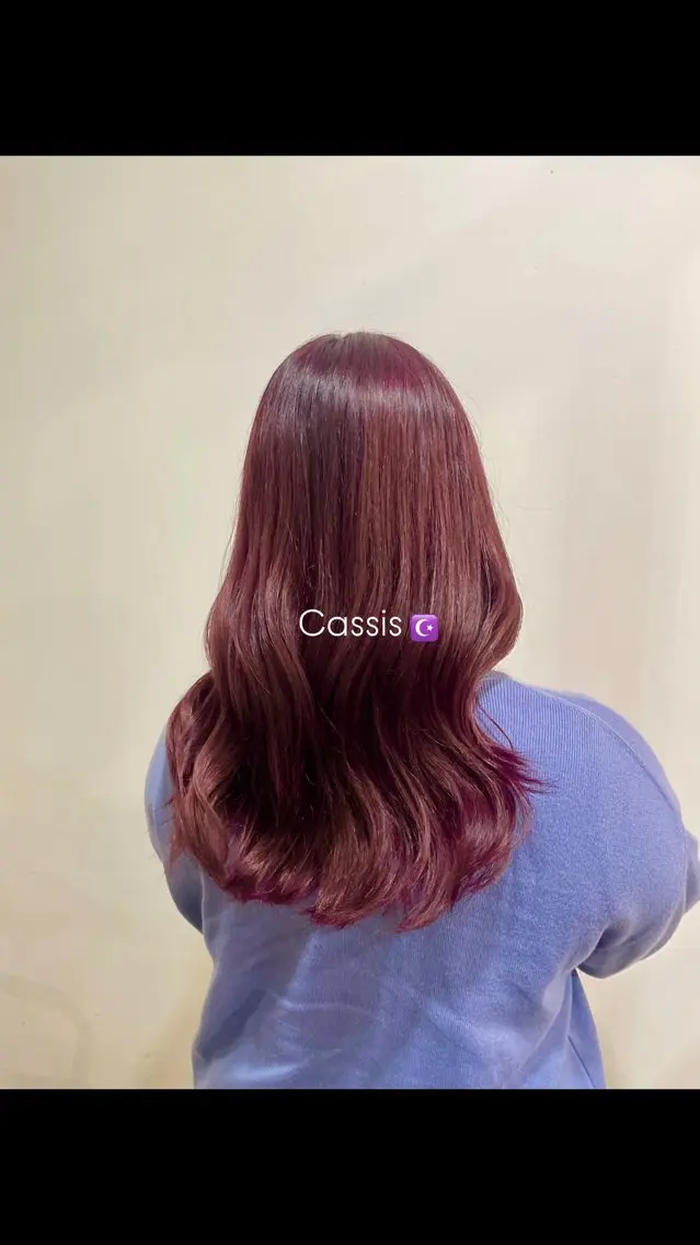 ロング ヘアカラー オオシマ ミユのヘアスタイル