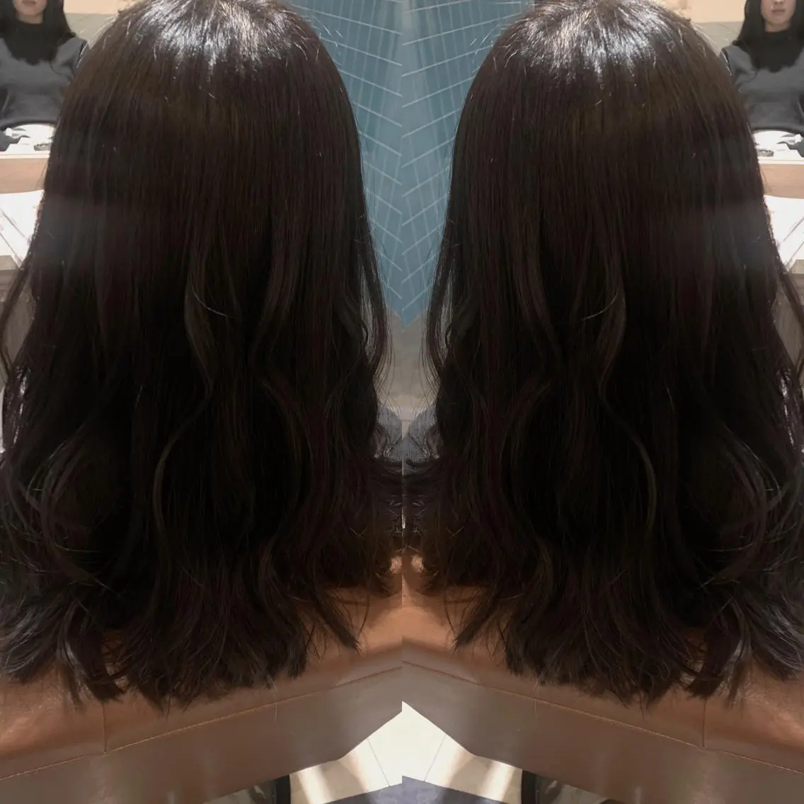 ロング カラー アッシュ 韓国🇰🇷 ✂︎hair 内田愛のヘアスタイル