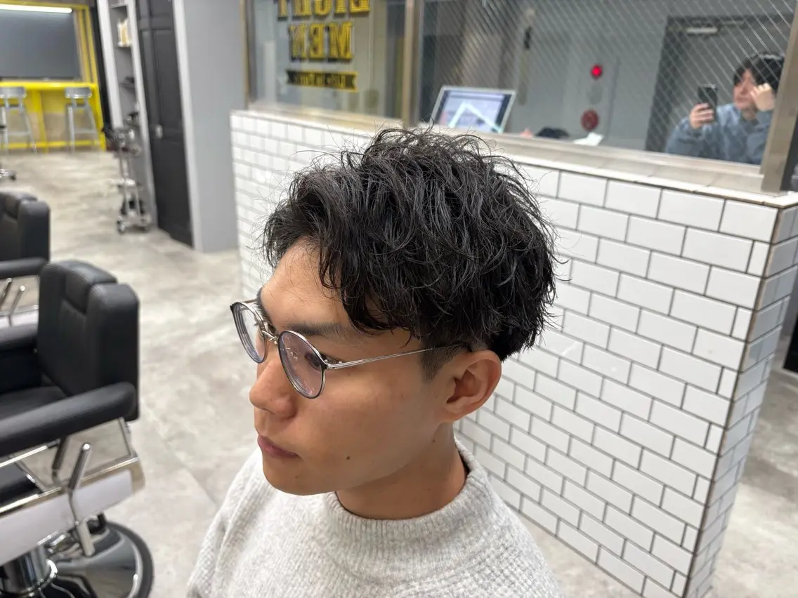 メンズ カット パーマ 池袋メンズ専門💣 玉造利樹のヘアスタイル