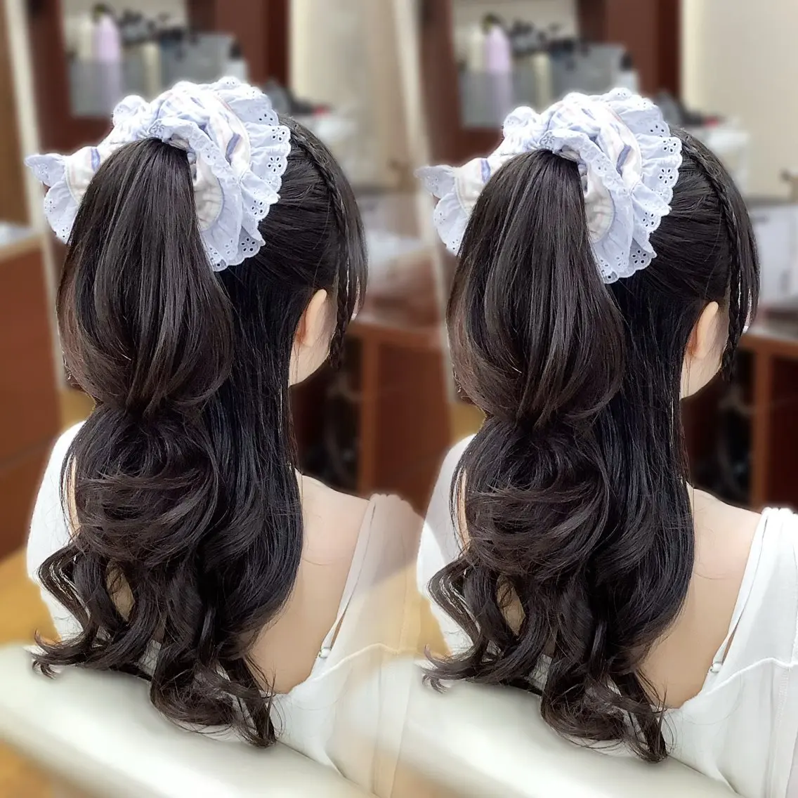 ロング ヘアセット 阿部 琴音のヘアスタイル