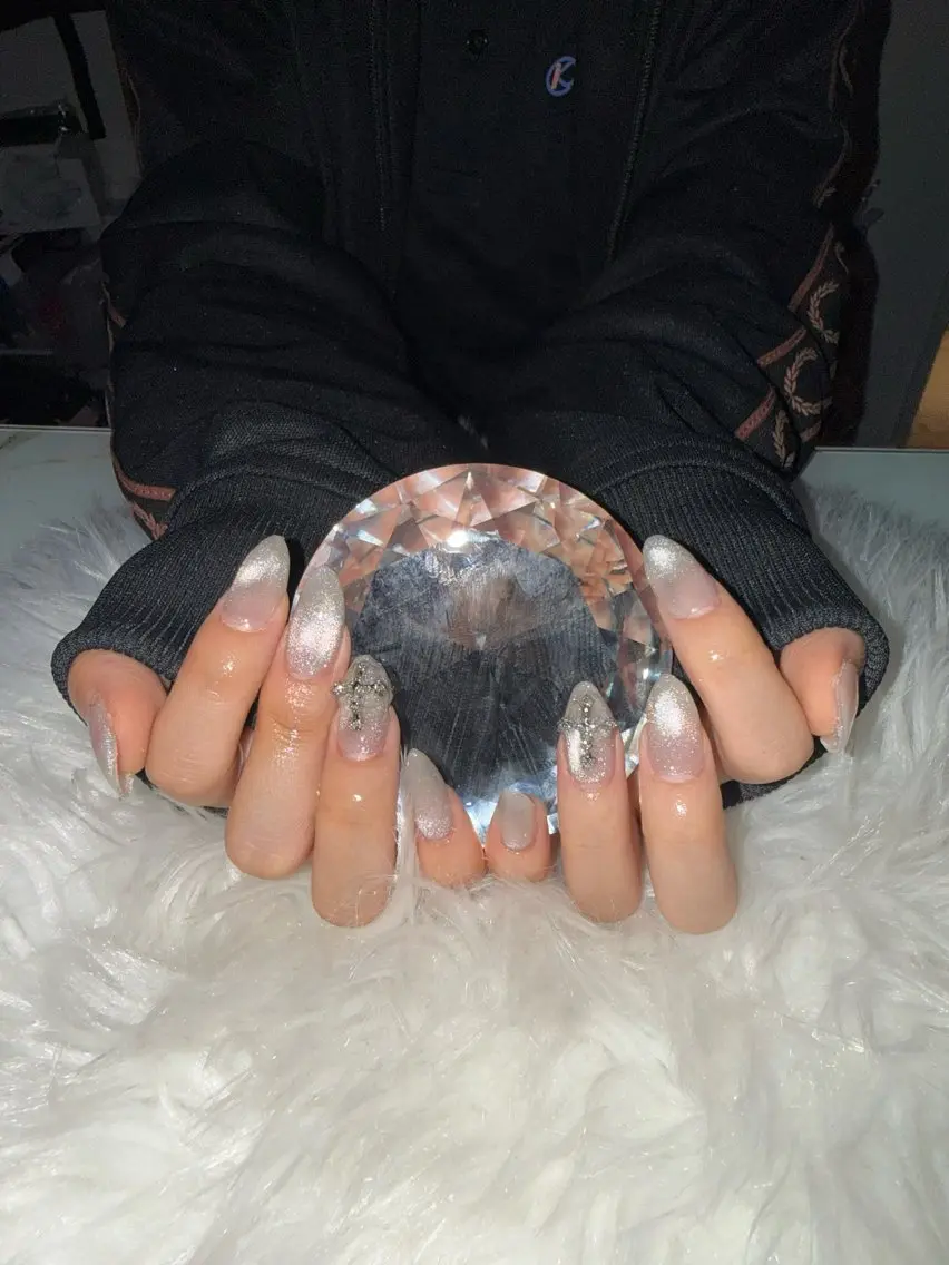ハンドネイル ワンカラー×長さだしの写真