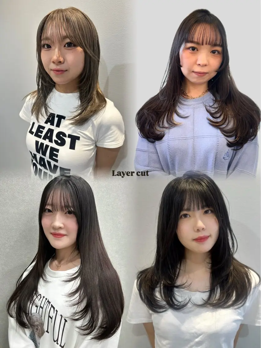 セミロング レイヤーカット 押川 未羽のヘアスタイル