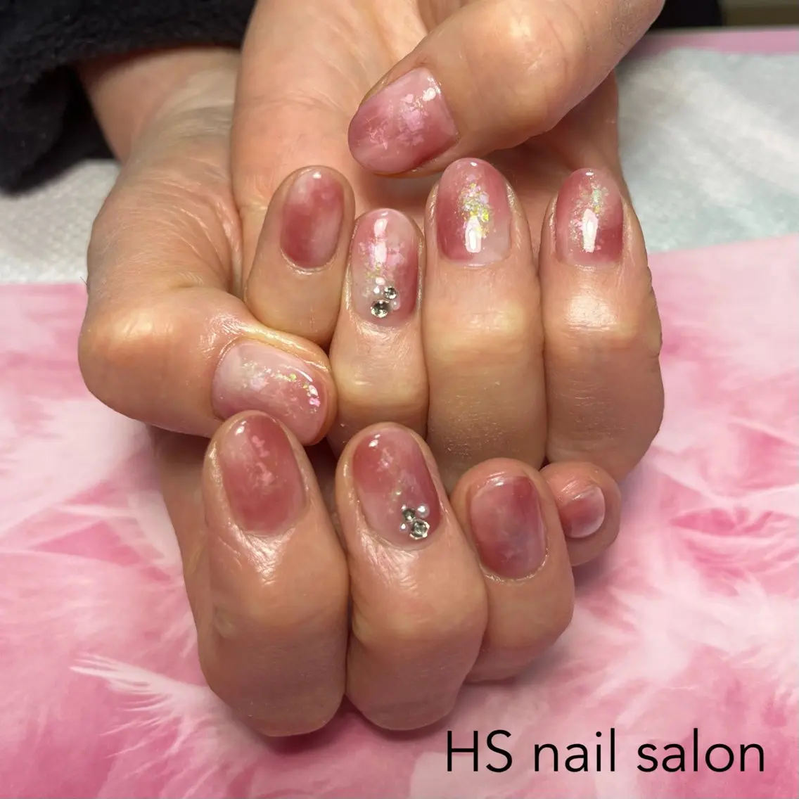 ショート ハンドネイル hs nail salonのネイルデザイン