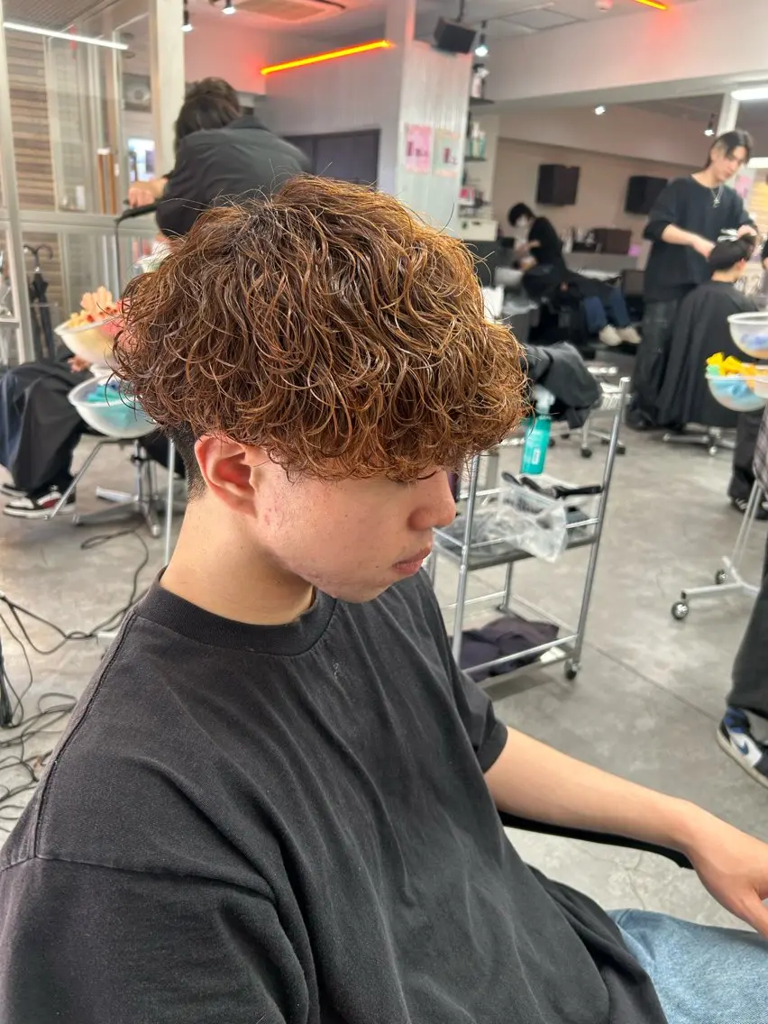パーマ メンズ カット パーマ ヘアセット パーマ支持率No.1 ❤️🔥安成弾のヘアスタイル