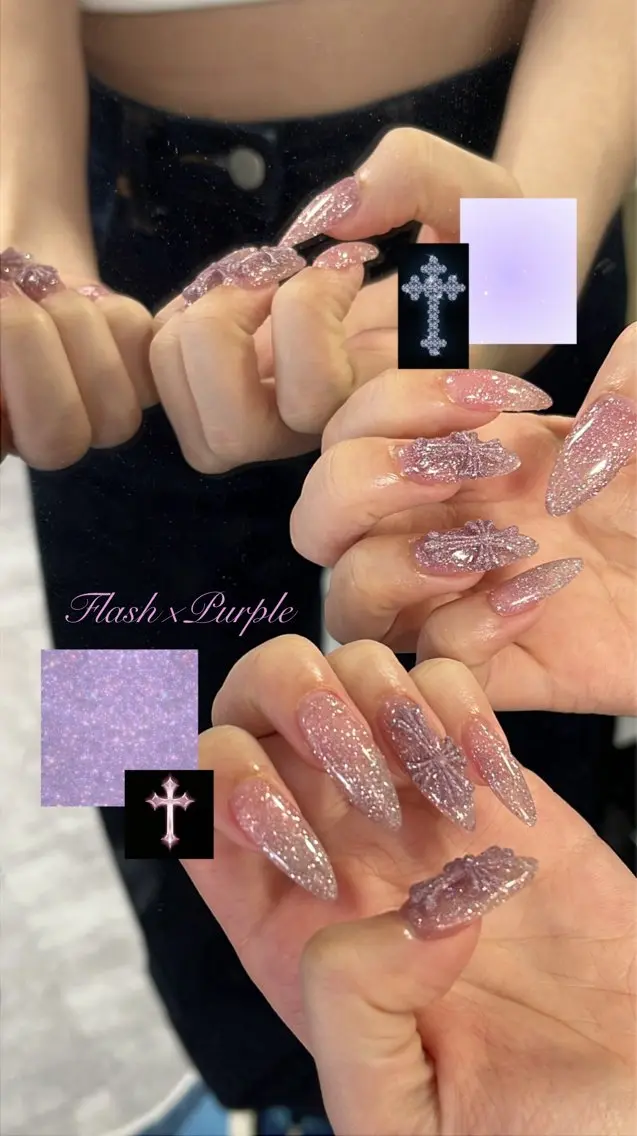 ネイル フラッシュネイル ハンドネイル NailByua 武蔵新城徒歩4分のネイルデザイン