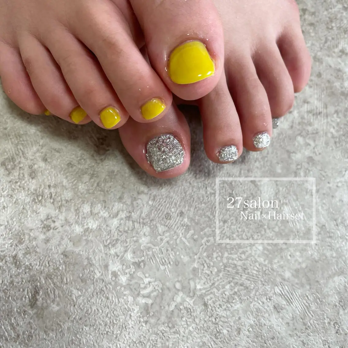 ネイル 黄色 27salon yuinaのネイルデザイン