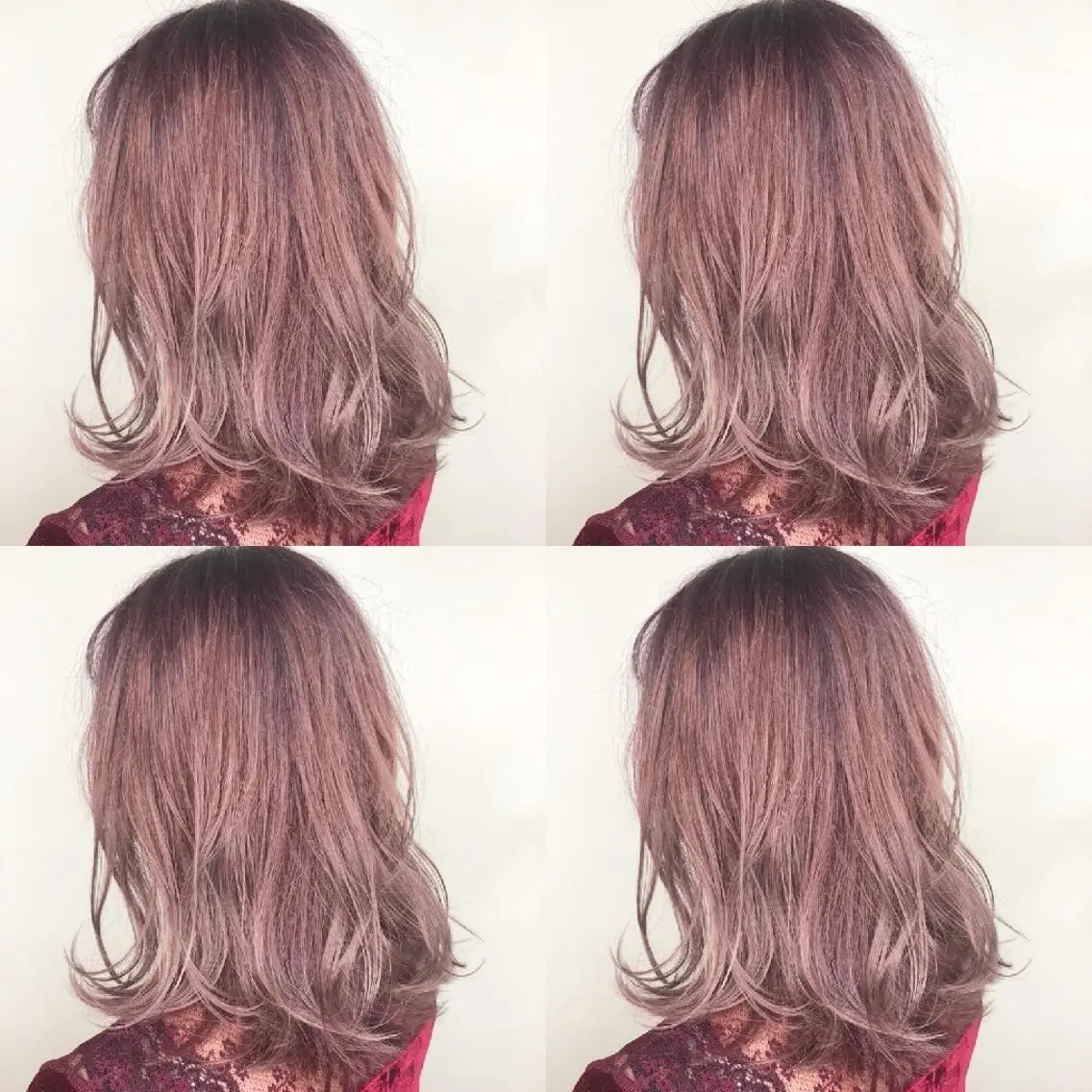ミディアム カラー ハイトーンカラー 竹内啓太 ボブのヘアスタイル