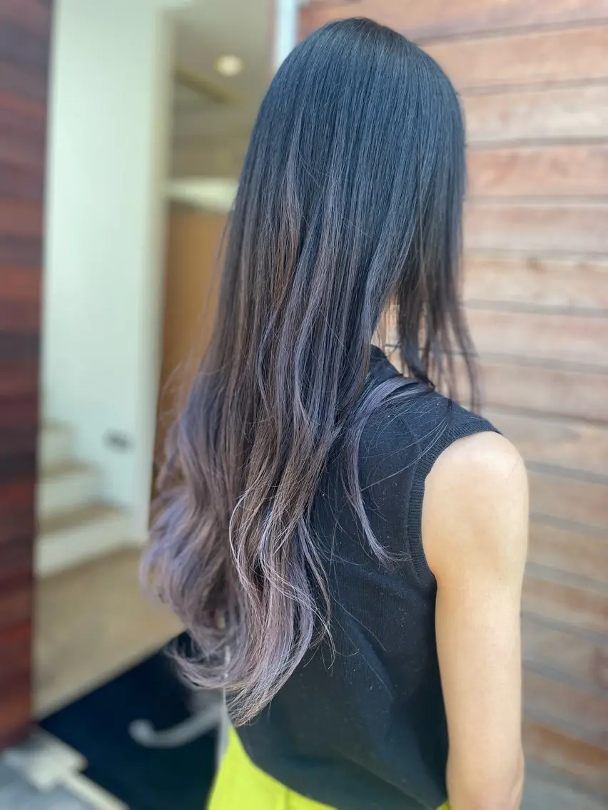 ロング パープルカラー カット ヘアカラー 🩵YUKO🩵 from...✂️のヘアスタイル