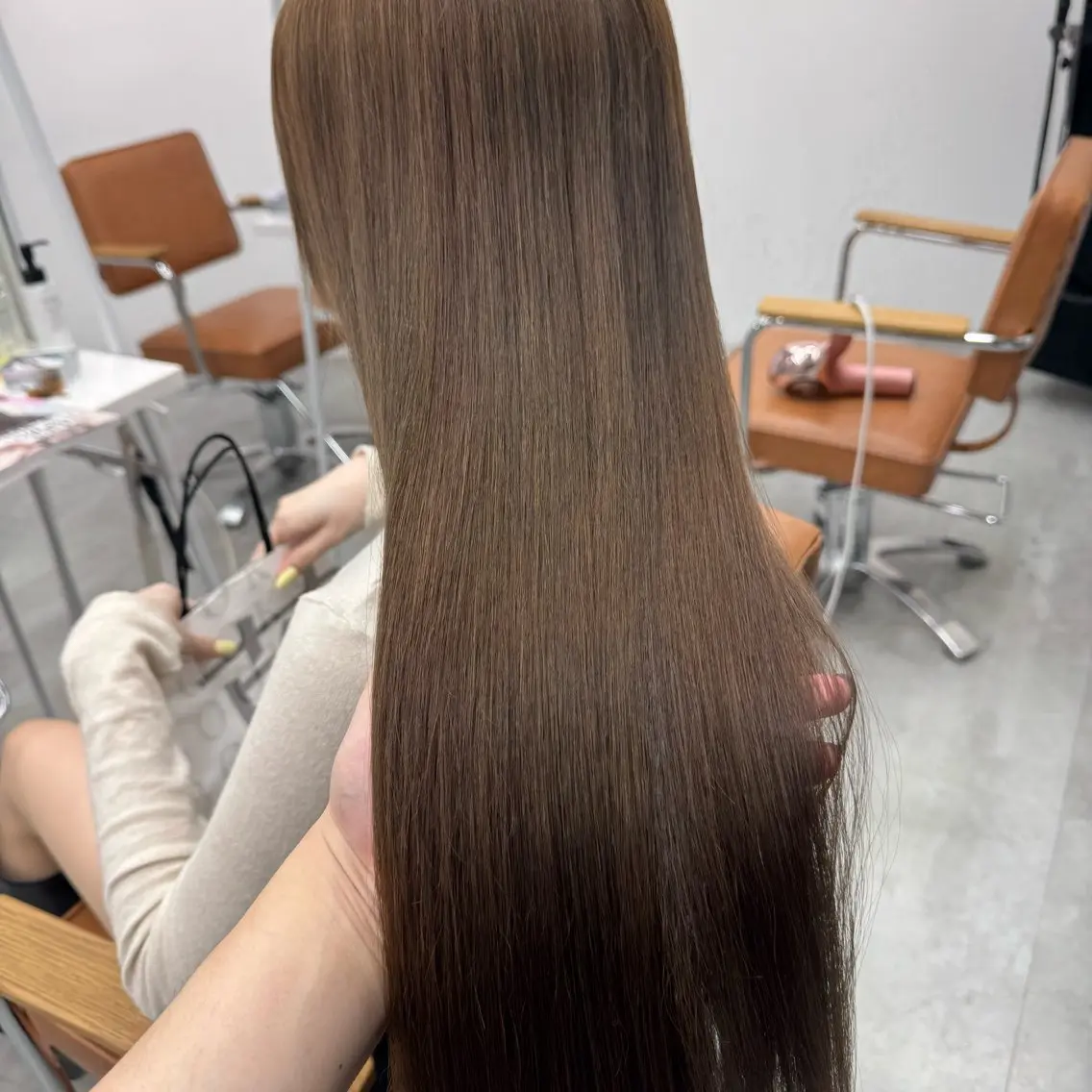 ロング カラー ヘアアレンジ ブリーチなしカラー /新百合ヶ丘/安形翔のヘアスタイル