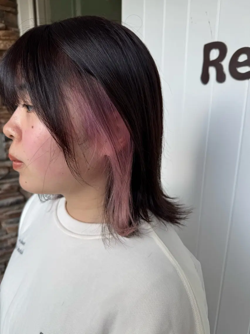 ミディアム カット ヘアカラー 小村 誠也のヘアスタイル
