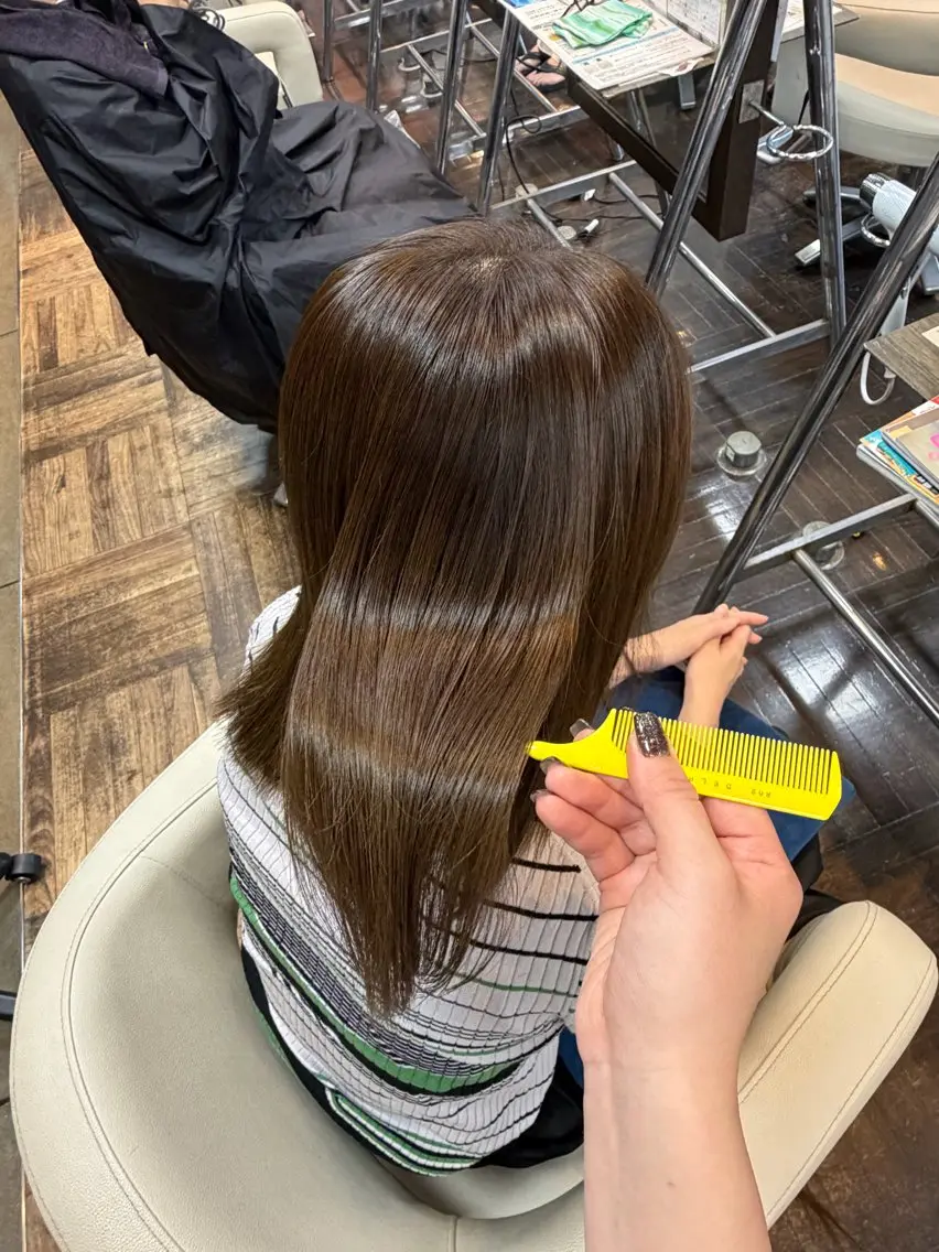 セミロング カット ヘアカラー <髪質改善>河野 🍑AVANCE.のヘアスタイル
