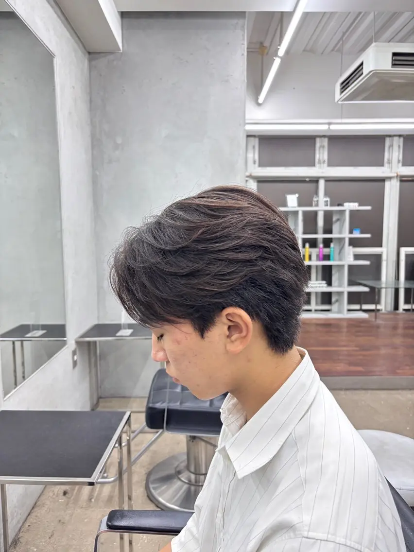 メンズ メンズパーマ 藤本 康二のヘアスタイル