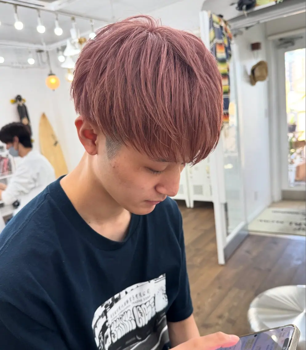 メンズ限定❗️カット＋ブリーチありカラー60%OFF‼️の写真