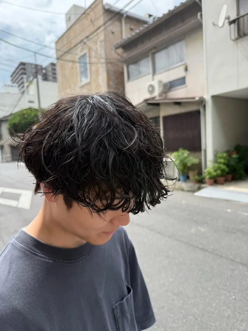 パーマ メンズ メンズパーマ 波巻きパーマ カット パーマ 【メンズパーマ専門】 質感職人/牧野成瀬のヘアスタイル