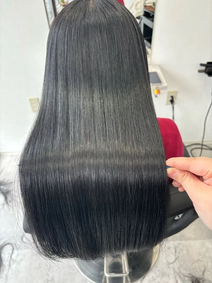 ロング カラー 透明感カラー グレージュ カット ヘアカラー トリートメント ヘッドスパ 髪質改善/透明感 カラー/内藤有須加のヘアスタイル